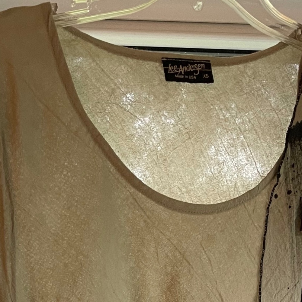 PRICE DROP! Lightweight, flowing  vintage tunic top from designer Lee Andersen - Picture 8 of 15
